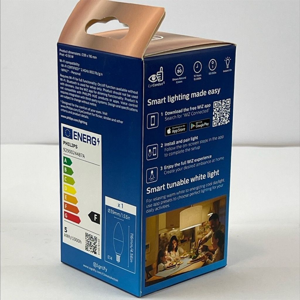 Žiarovka Philips LED E14 Smarthome WIZ 4,9 Watt CCT 470 Obrázok produktu 