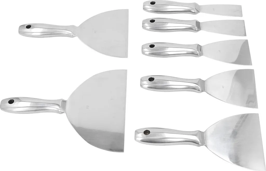 Réparez vos Murs avec ce Kit 7 Couteaux à Enduire Inox Anti-Rouille