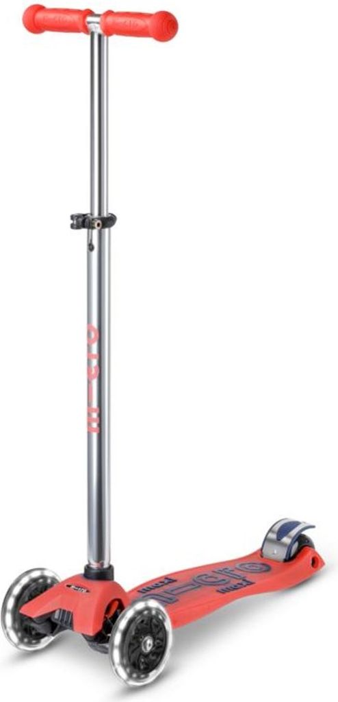 Micro Scooter Maxi Micro Deluxe glow LED rot