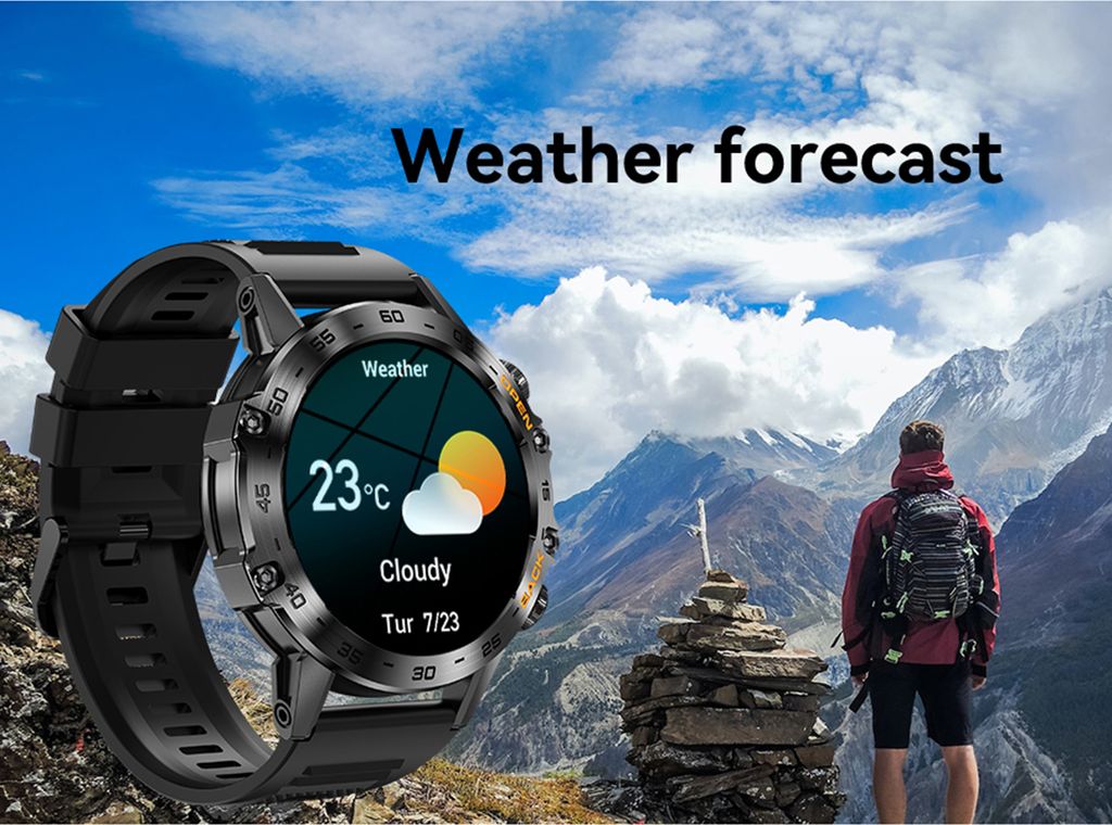 K52 Smartwatch, Sportuhr, 1,39 Zoll IPS-Touchscreen, Produktbild 13