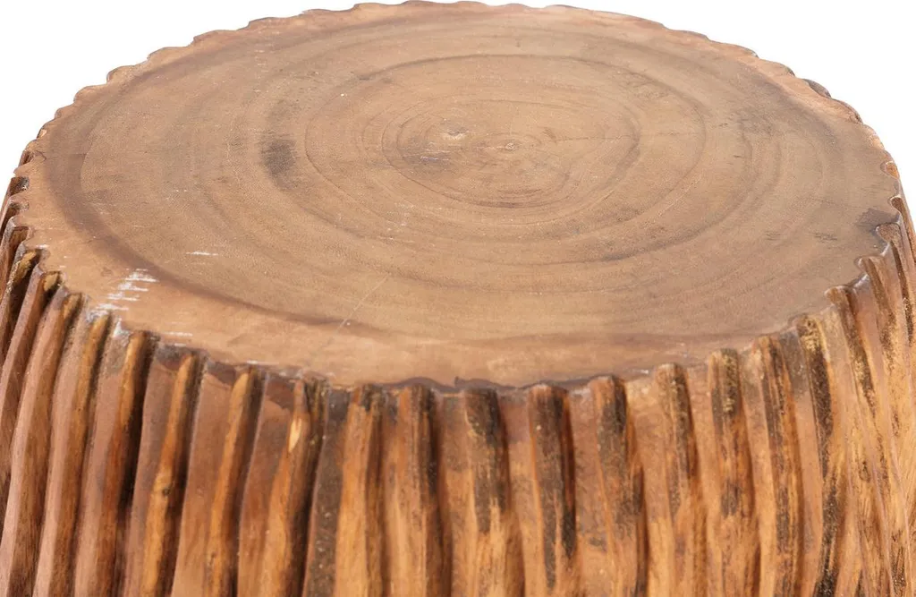 Tabouret en bois de suar stable - Solution gain de place marron 45cm - 7