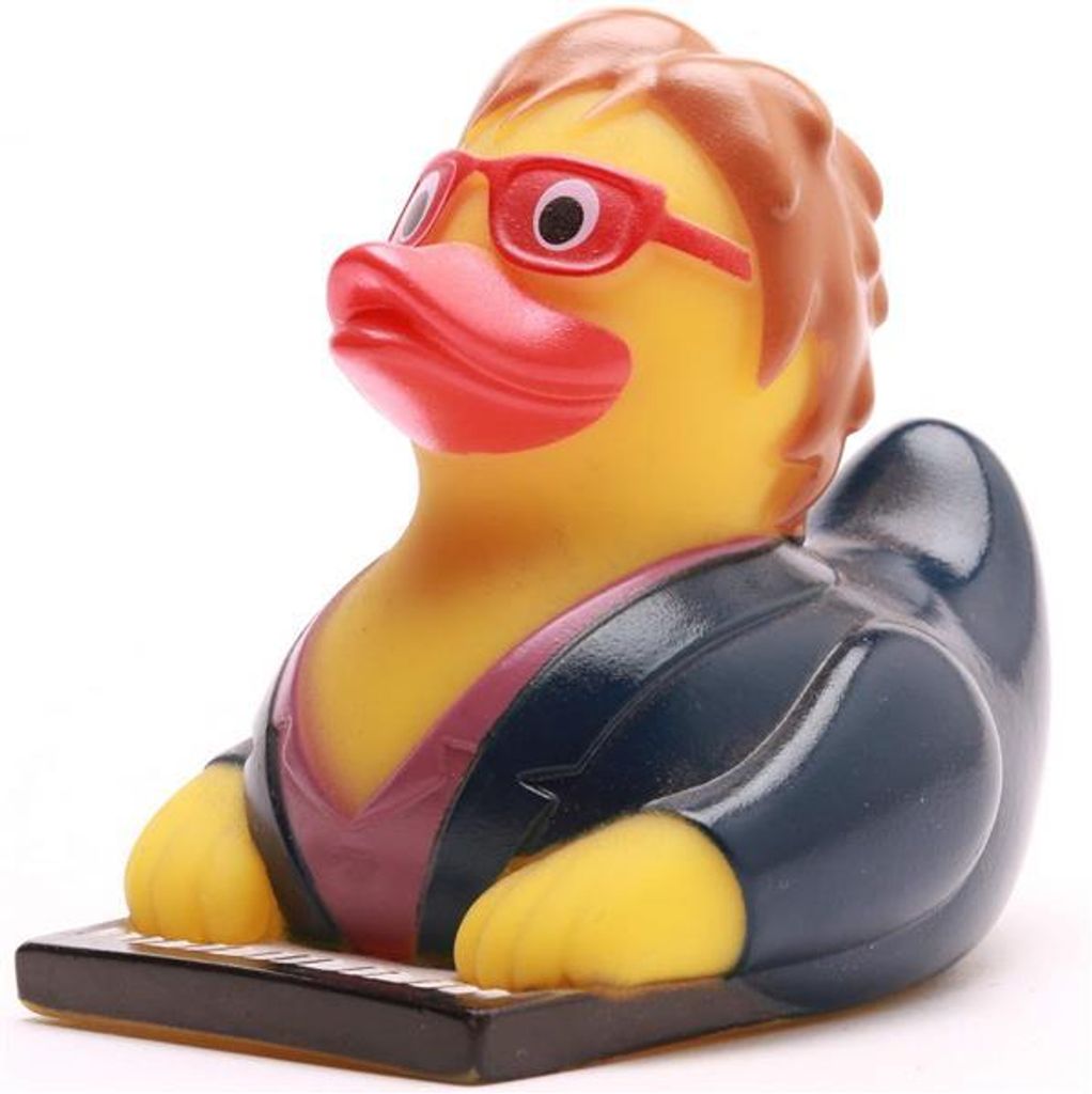 Badeente Piano Man Vinyl 9 cm Quietscheente