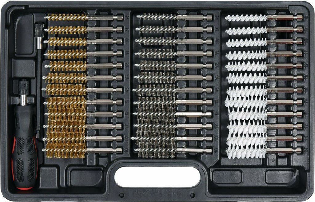 YATO Zündkerzenbürste YT-08196 150mm Messing Metall Nylon Produktbild 