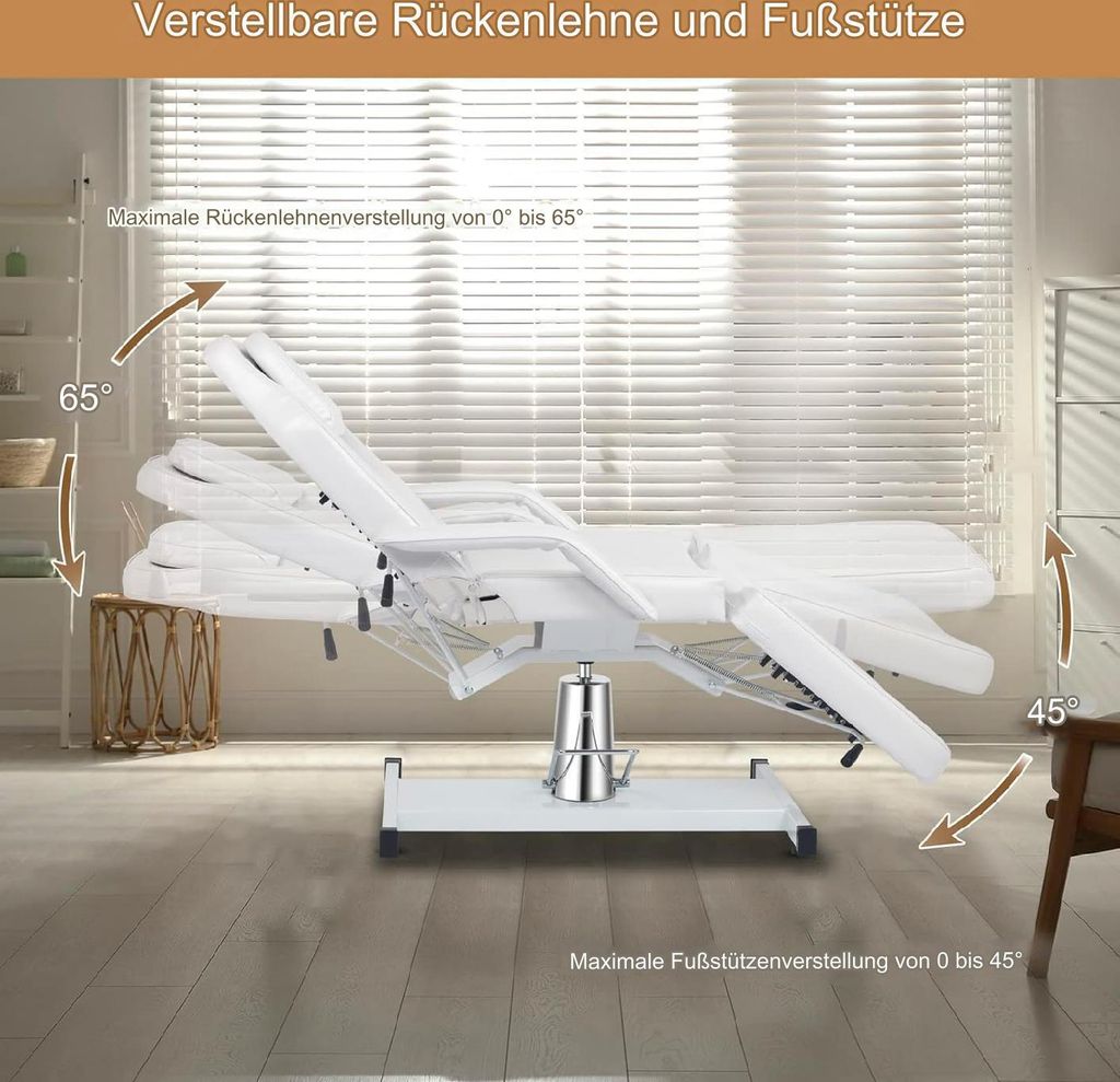 Hydraulisches Kosmetikbett Von Bonnlo – Verstellbar, Drehbar, Bis 200 Kg Belastbar