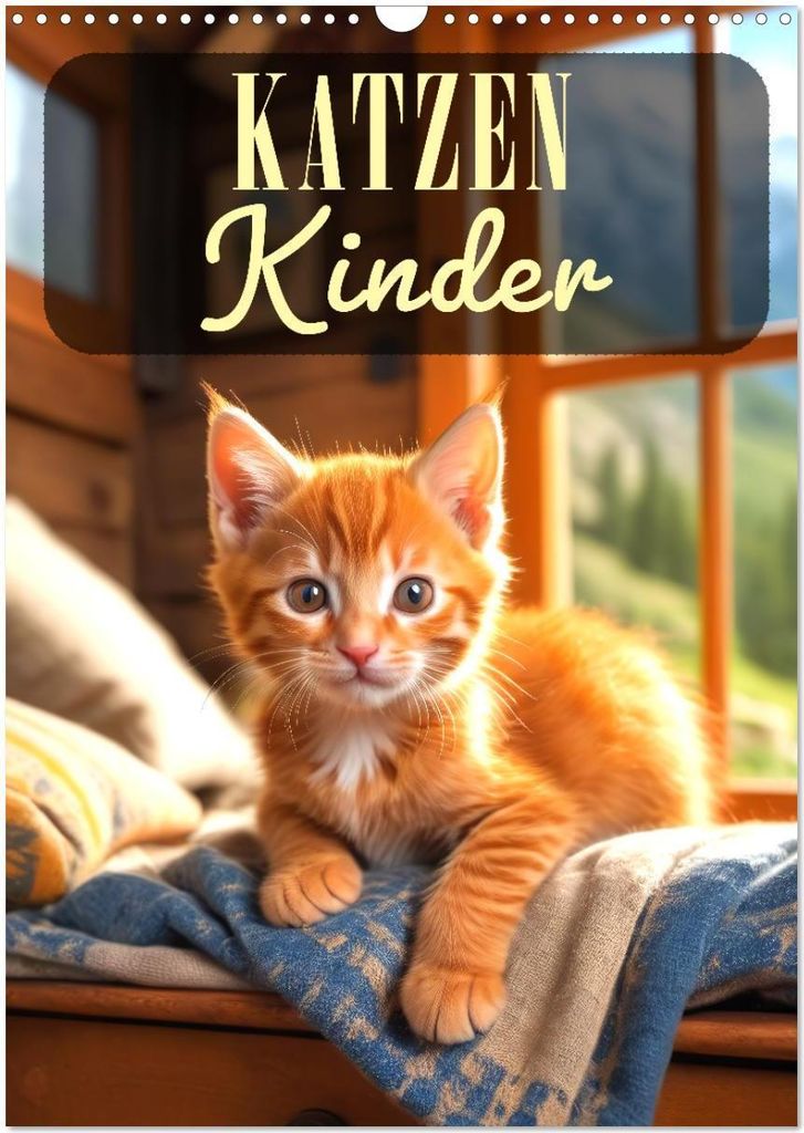 Katzenkinder (Wandkalender 2026 DIN A3 hoch), CALVENDO Monatskalender