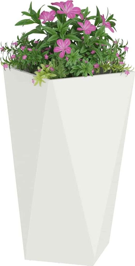 Cloris Designermöbel Pflanzkübel Weiß 40 x 40 x 75cm Stahl - 2026Neu918003 - Beete