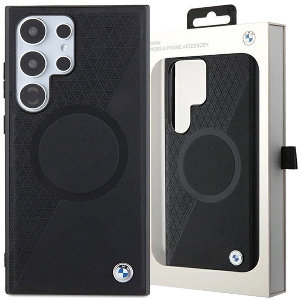 BMW Leather Half Textured & Circle MagSafe - Etui Samsung Zdjęcie produktu 