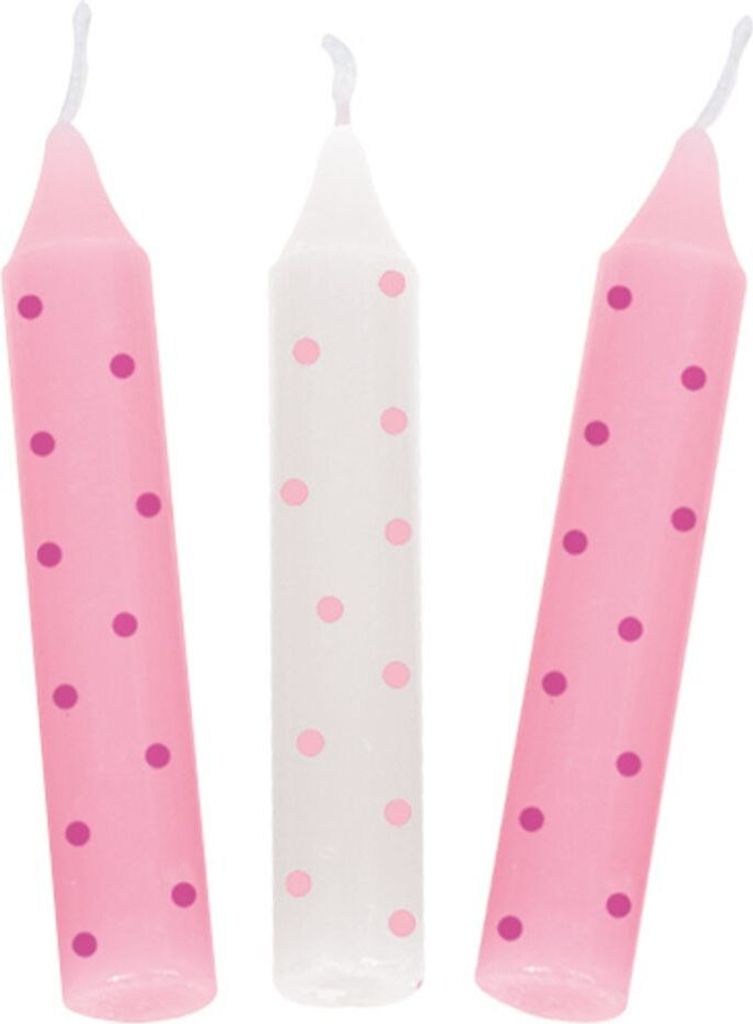 goki 60697 Geburtstagskerzen, gepunktet, 10 cm Ø 1,3 cm, Produktbild 