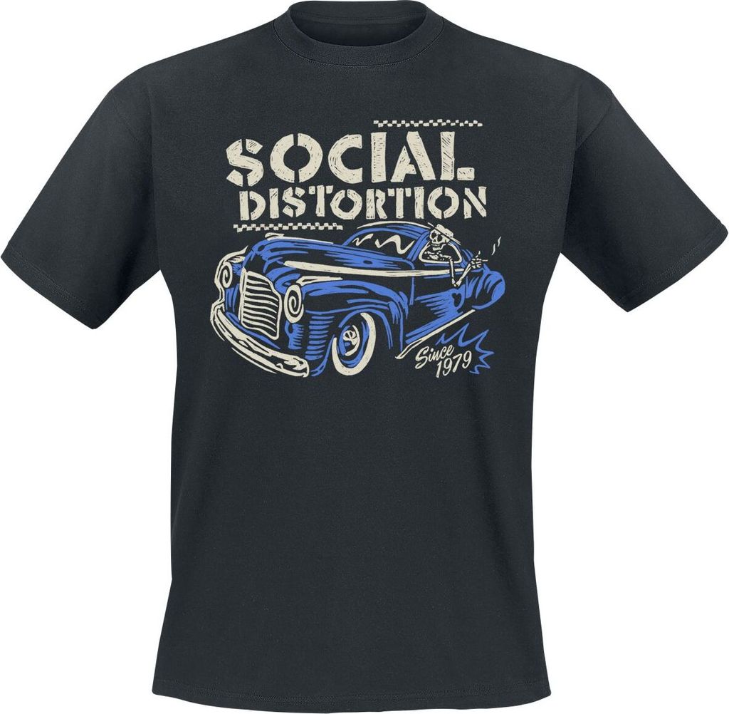 Social Distortion T-Shirt Herren Vintage Ride schwarz S
