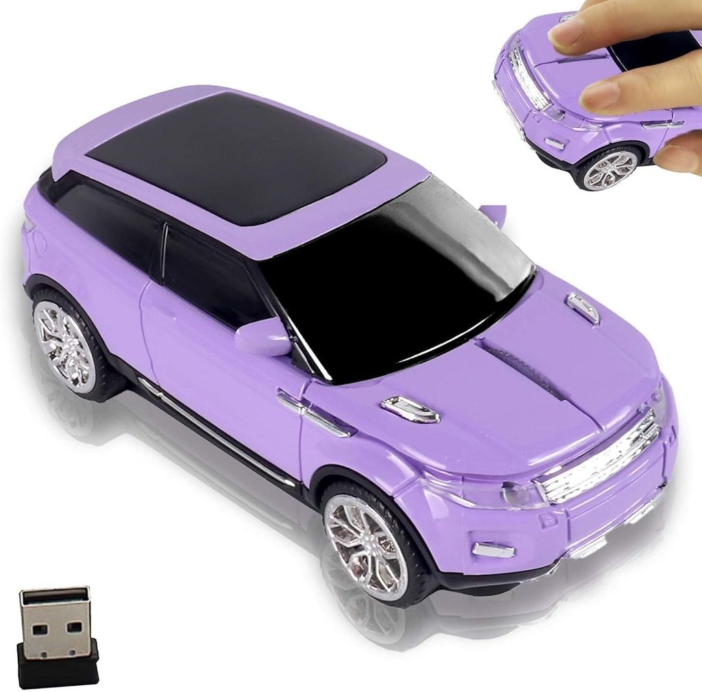 Kabellose Maus Optisch Ergonomisch Leise Tragbar Kabellos USB-Maus für Jungen Männer Frauen Studenten Geschenk mit USB-Empfänger mit 3 Tasten