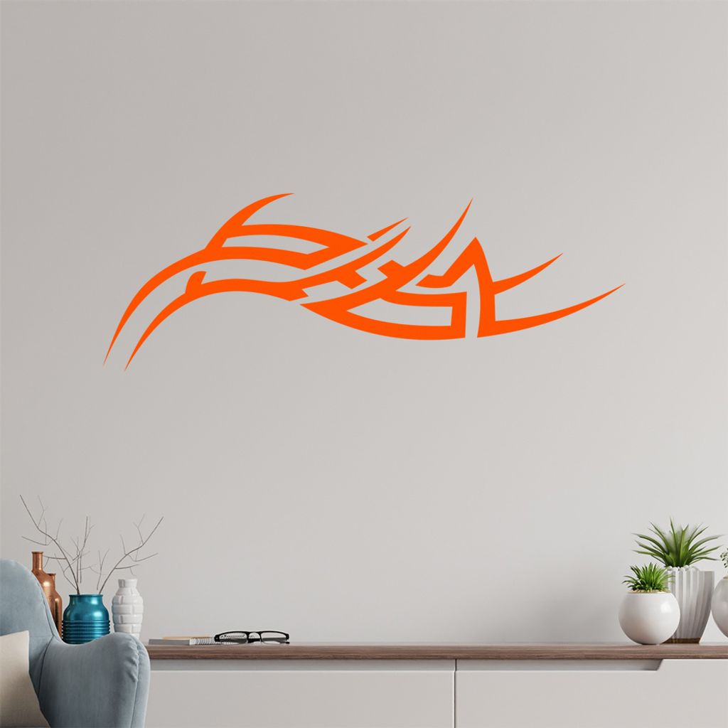 Tribal gezackt Wandtattoo in 6 Größen - Wandaufkleber Wall Sticker - Dekoration, Küche, Wohnzimmer, Schlafzimmer, Badezimmer