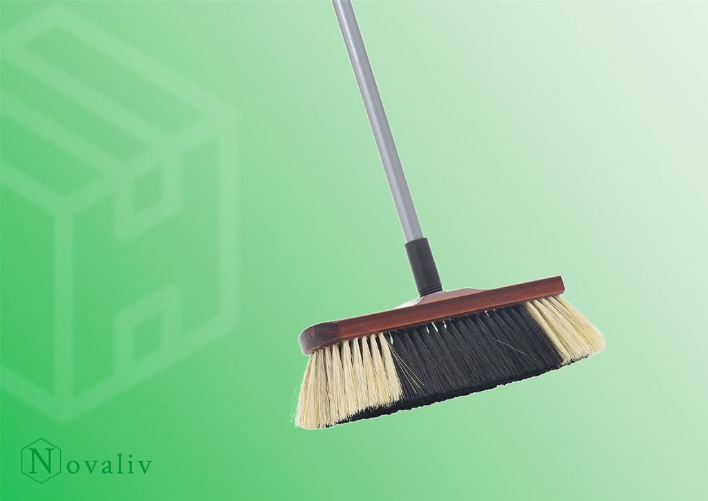 Novaliv 1x scopa per interni senza manico I misto crine I Immagine del prodotto 