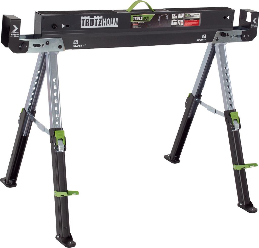 Sägebock 2.0 DELUXE 9-fach höhenverstellbar Klappbock aus Stahl Traglast 650 kg Arbeitsbock Werkbock
