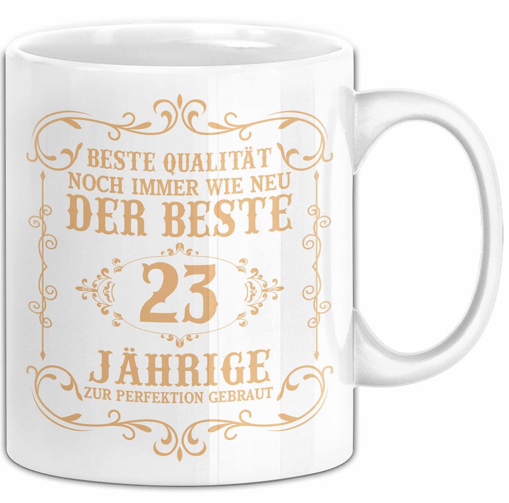23er Geburtstag Geschenk Männer Vater Mann Noch Immer Der Beste 23-Jährige Zur Perfektion Gebraut Opa (Weiß)