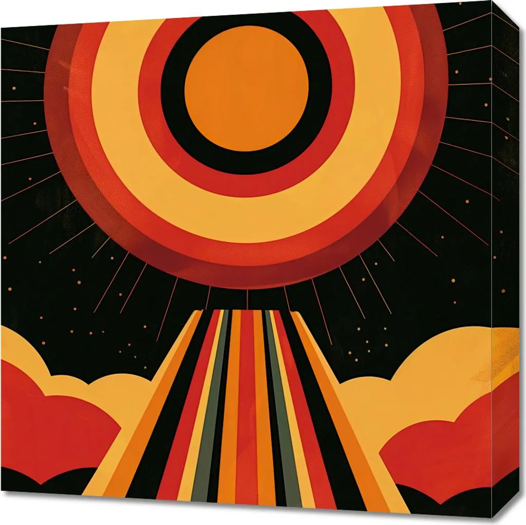 Quadro 50x50 cm Raggi di vitalità