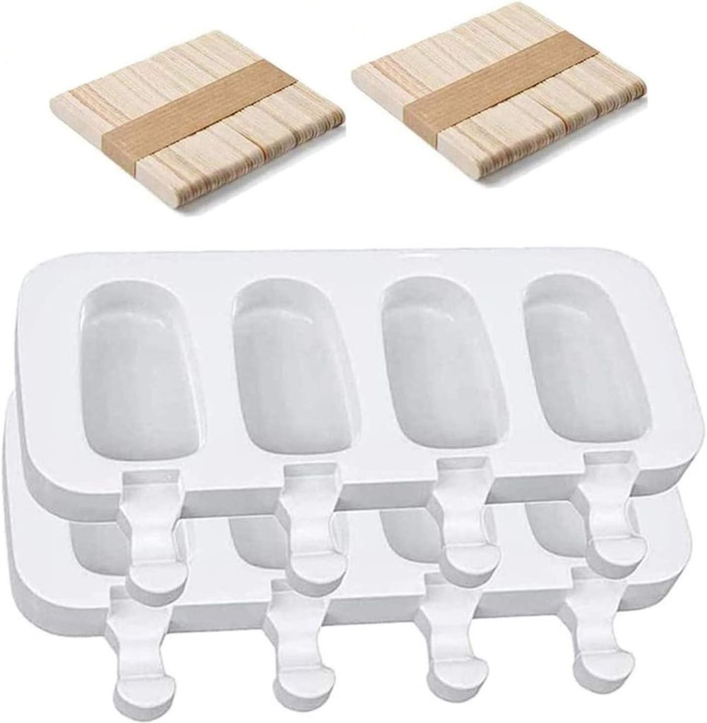2 Packungen Moule à Crème Glacée, Moule à Glace Silicone Moule Magnum Cake Parfaits à Utiliser comme Moules à Glace Moule à Popsicle Moule ...