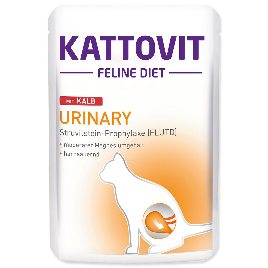 KATTOVIT Feline Diet Urinary Veal - nassfutter für Katzen - 85g