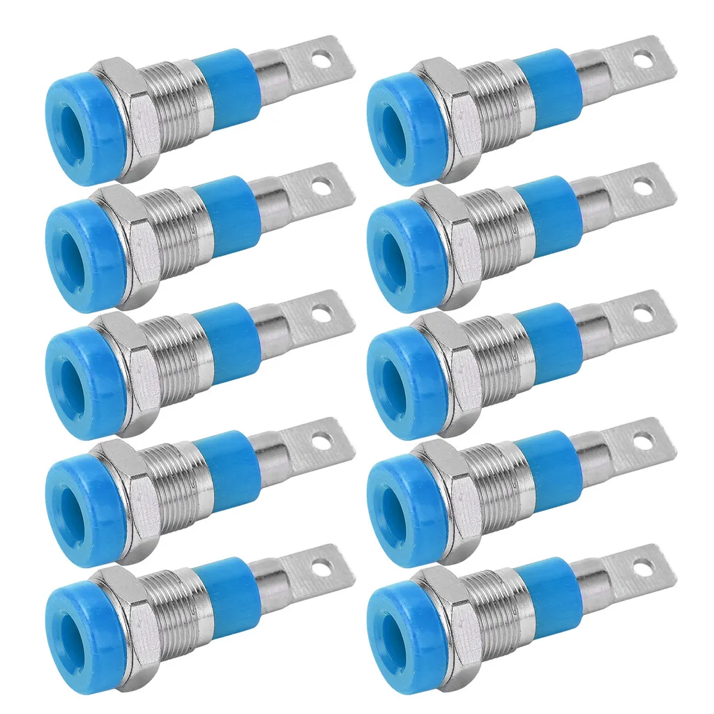 10pcs Connettore Banana 4mm Blu - Trasmissione Dati Industriale