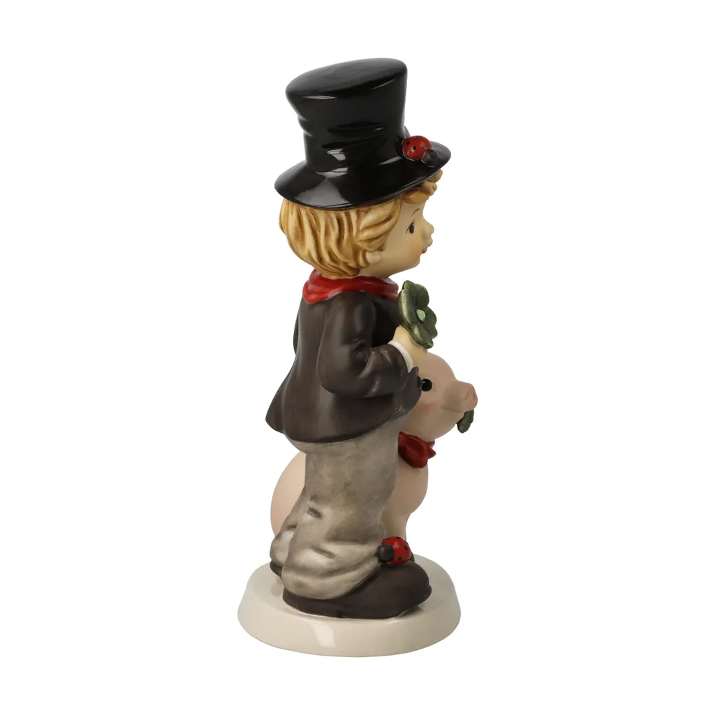 Statue Décorative Jede Menge Glück Goebel en Grès Véritable et Design