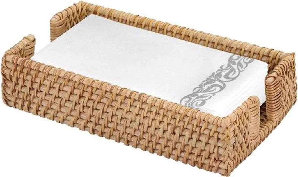 Rangement serviettes de table rotin - Fini le désordre avec ce panier