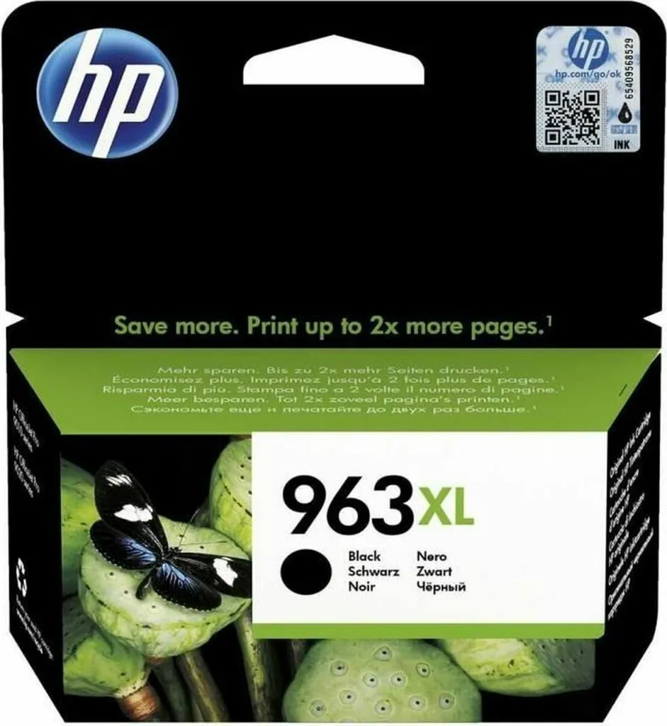 Cartouche d'encre HP 963XL Noir Originale 3JA30AE Haute Capacité 47,9 ml