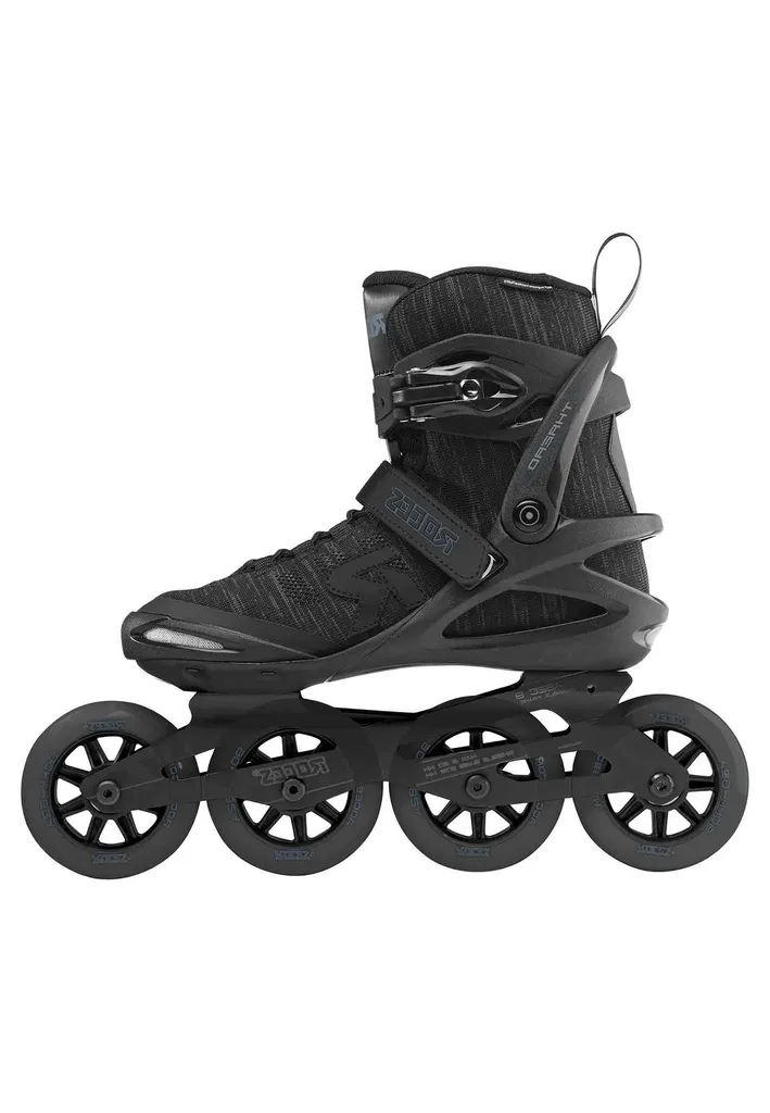 Patins à Roulettes Roces Thread Noir avec Châssis Alu Grande Pointure