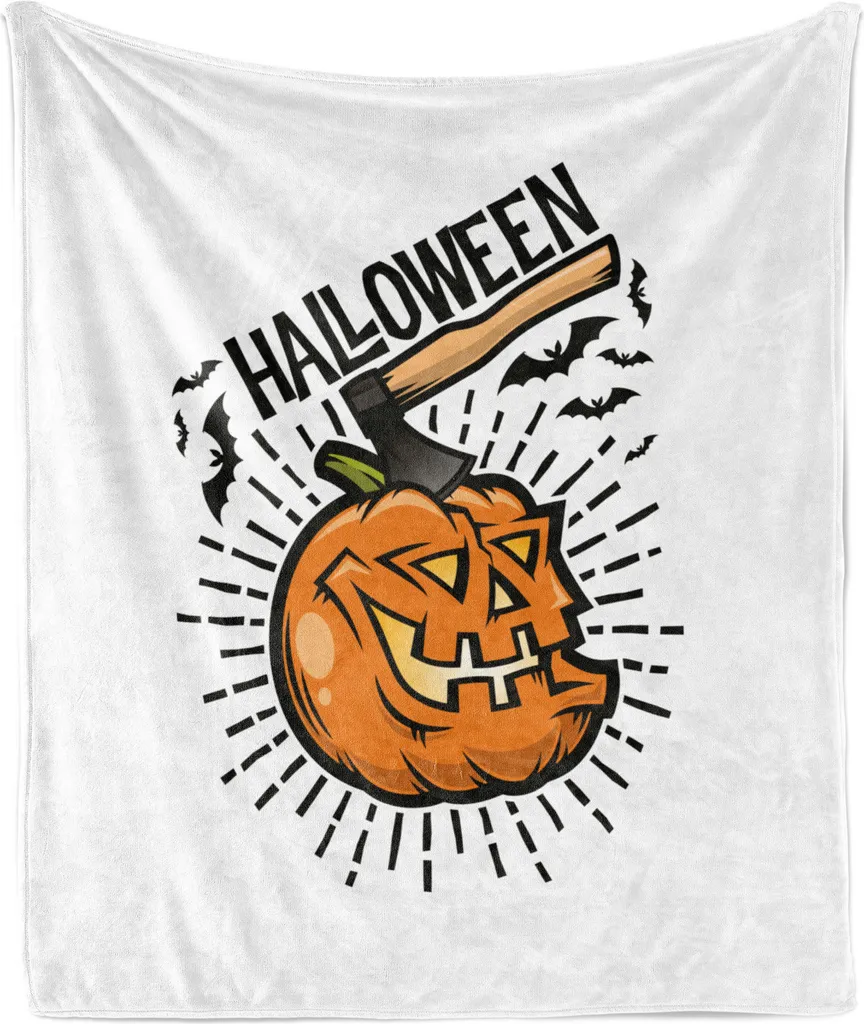 Morbida Coperta Halloween ABAKUHAUS 175x230cm per Bambini e Famiglia