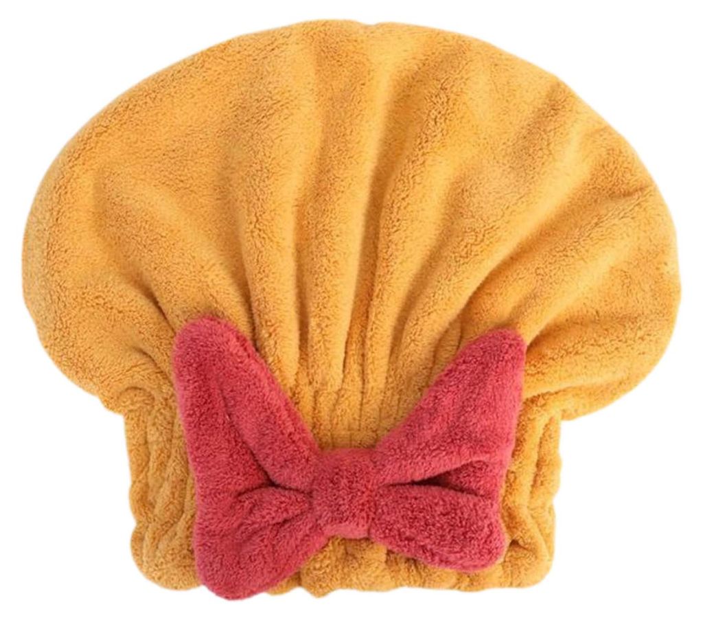 Saugfähige Haartrockenhaube, schnelltrocknendes Mikrofaser-Haarhandtuch, Duschhaube, Haartrocken-Turban mit Schleife für Damen und Mädchen C