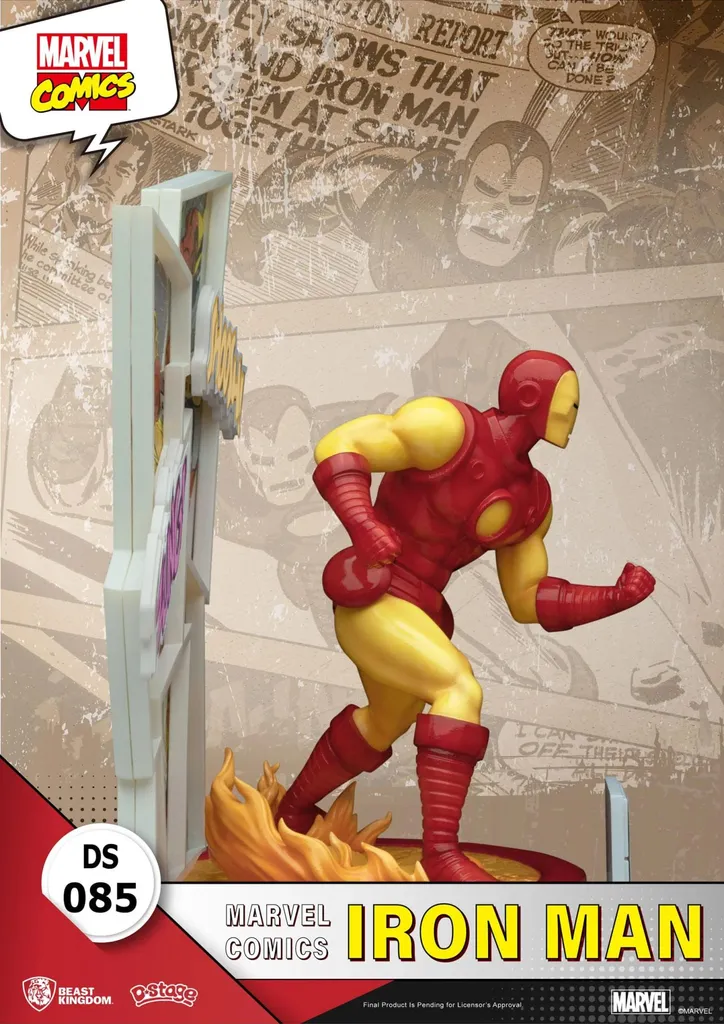 Figurka Marvel Comics D-Stage Iron Man - Statue de Collection Beast Kingdom