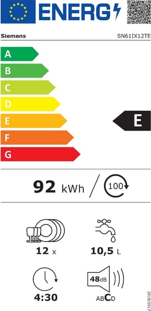 Geschirrspüler 60cm Einbau Fernstart Besteckkorb Siemens Produktbild 7