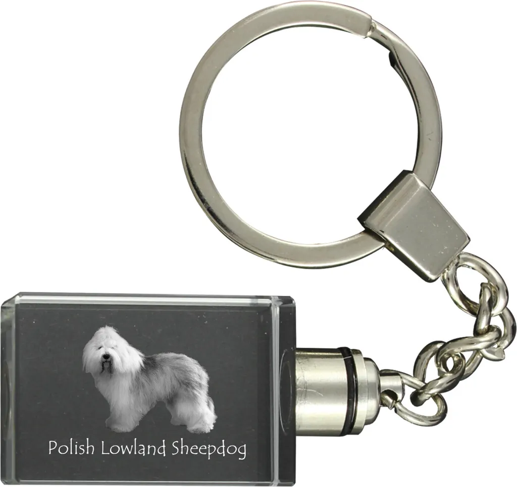 Portachiavi LED Pastore Polacco di Pianura - Idea Regalo Unica Art-Dog