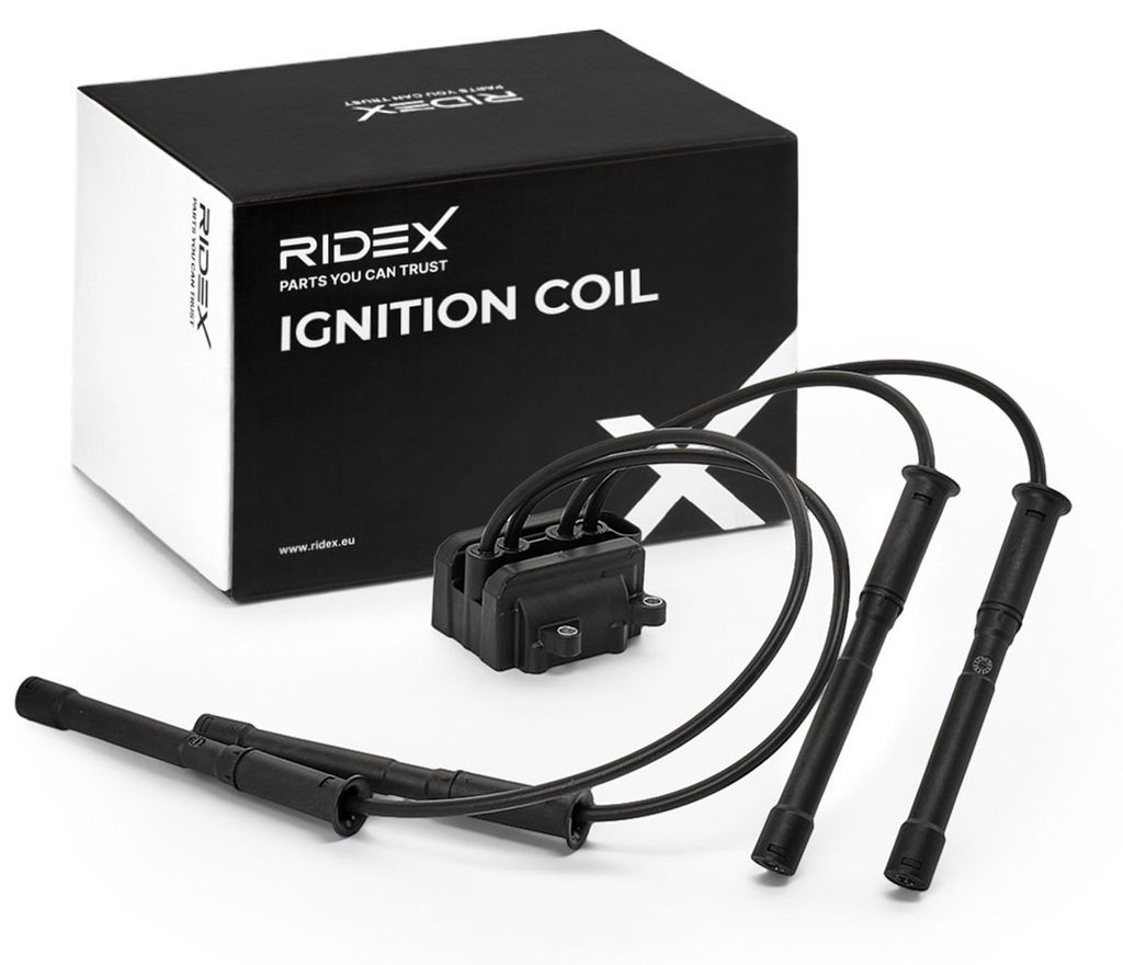 RIDEX 689C0043 Zündspule für RENAULT CLIO II (BB0/1/2, Produktbild 