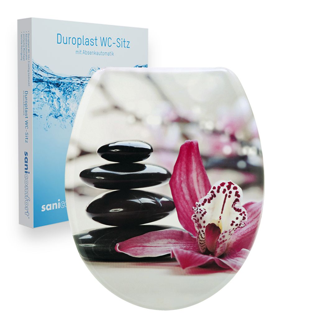 sanicomfort WC-Sitz Orchid, Duroplast, mit Absenkautomatik Produktbild 