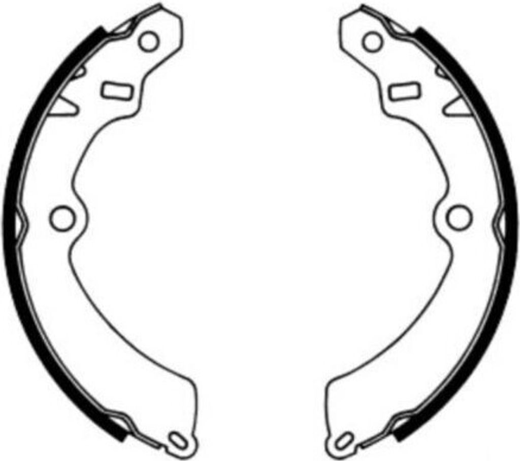 ABE Bremsbackensatz Trommelbremse Hinten für SUZUKI Samurai SUV (SJ) C08012ABE