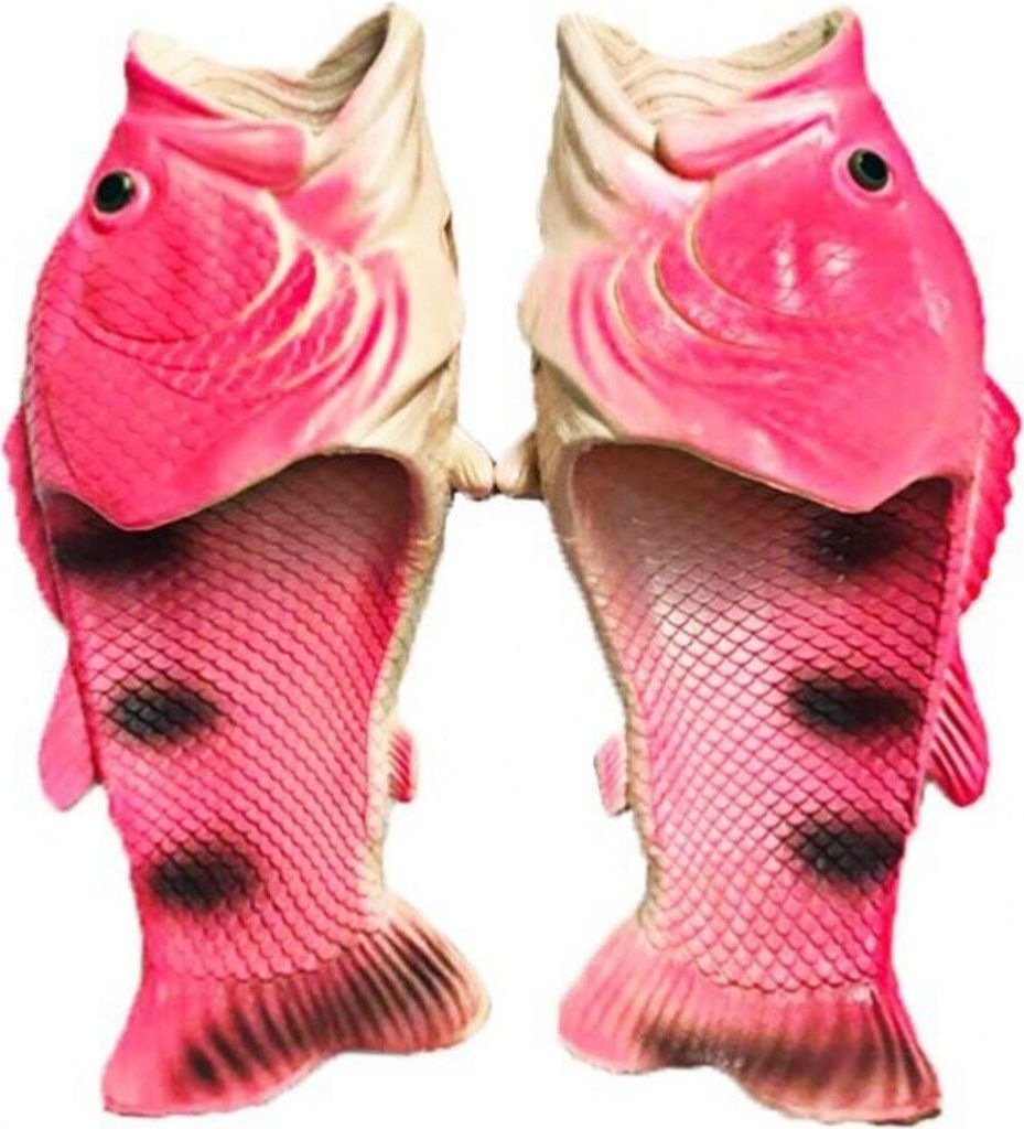 ASKSA Fisch Flops Hummer Hausschuhe Uni Sandalen Barsch Strand Schlappen Kinder Jungen Mädchen, Rosa, Größe: 24-25