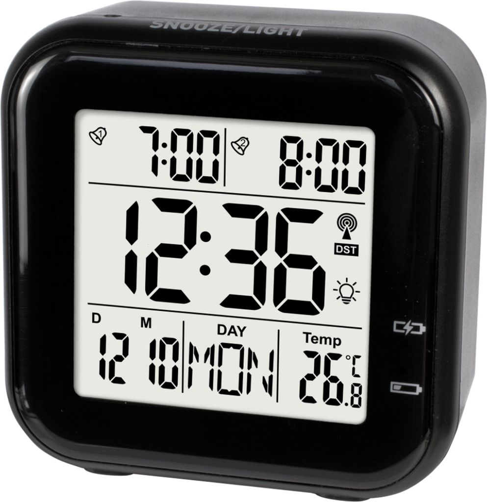 funkuhr uhren wecker mit batterie Premium Design-Funkwecker mit Akku, Touch, Reisewecker
