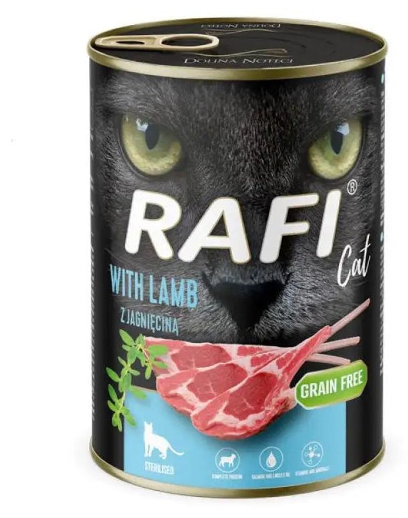 RAFI Cat Adult s jehňacím mäsom - mokrá mačacia potrava - Obrázok produktu 