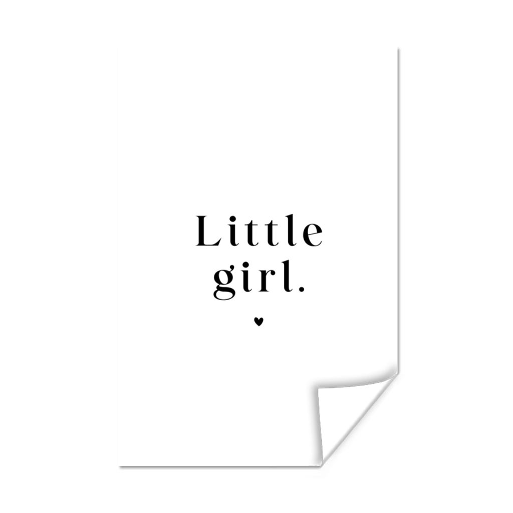 MuchoWow Poster Sprichwörter - Kleines Mädchen - Kinder - Zitate 20x30 cm - Papierdruck