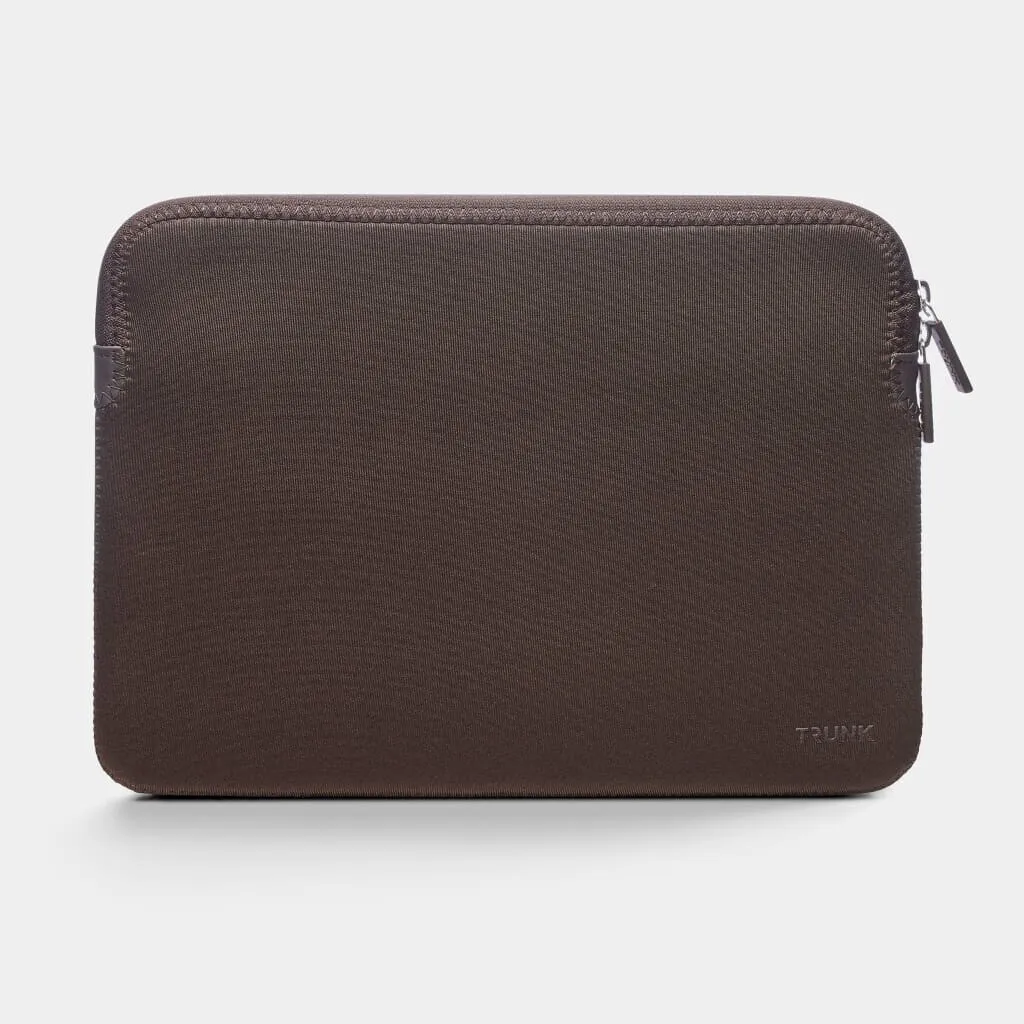 Housse Trunk Neoprene Sleeve Marron Java pour MacBook Pro et Air 13 pouces