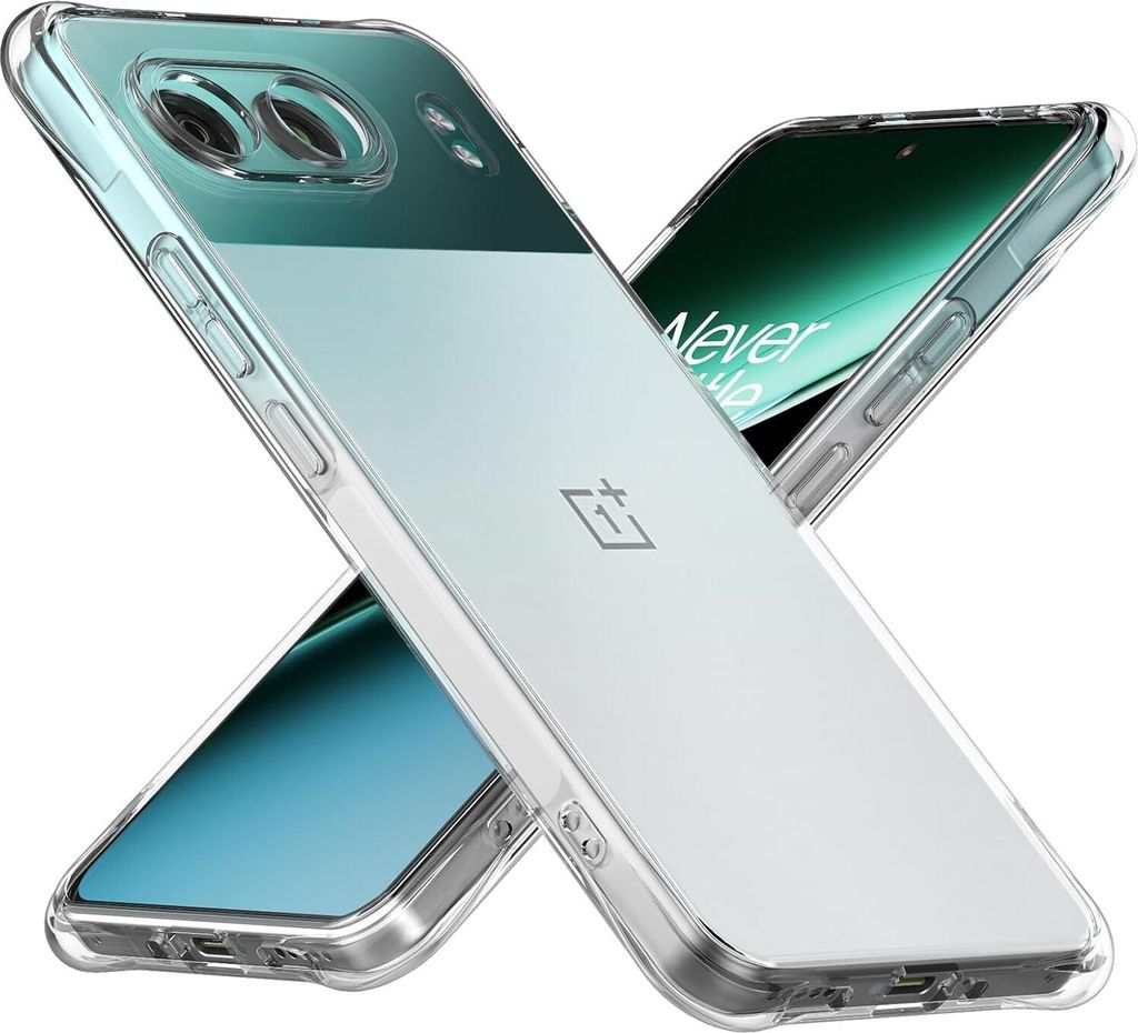 Hülle für OnePlus Nord 4 Weich Transparent Handyhülle mit Verstärkte Ecken Bumper Schutzhülle