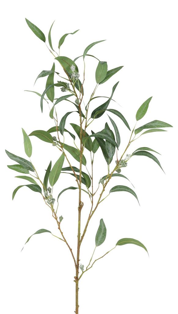 Countryfield künstliche Eukalyptus Dekoblume weiß 21cm - Kunstzweig