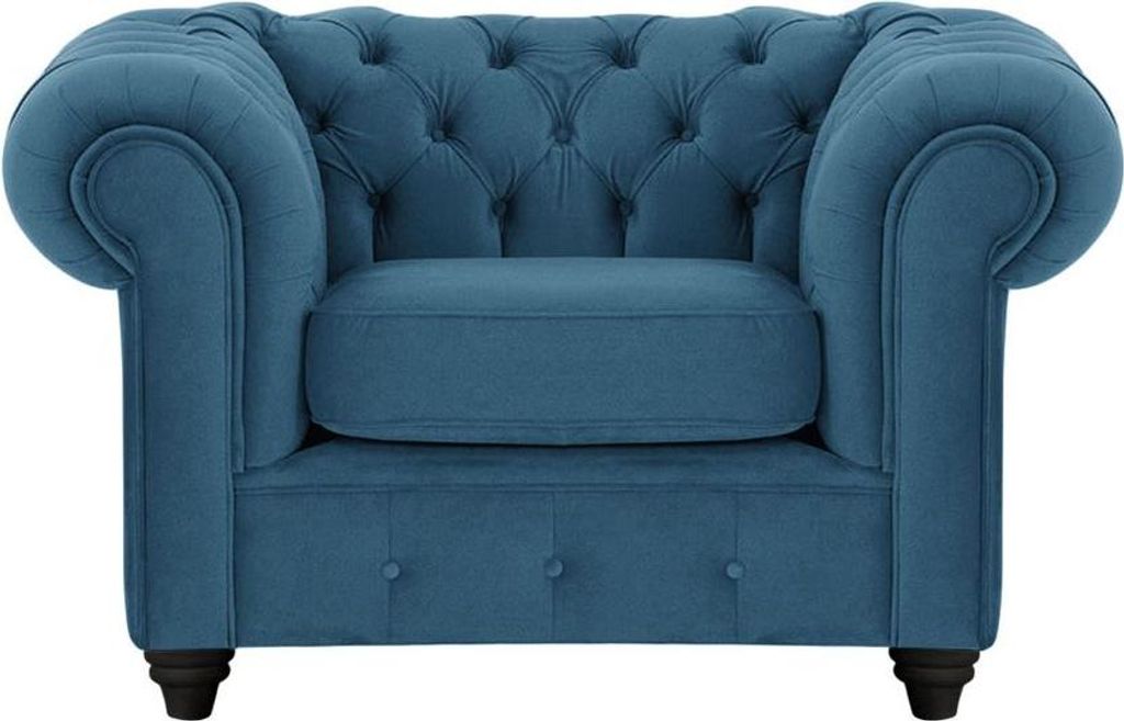 Sessel Chesterfield Max-Velluto 11-black