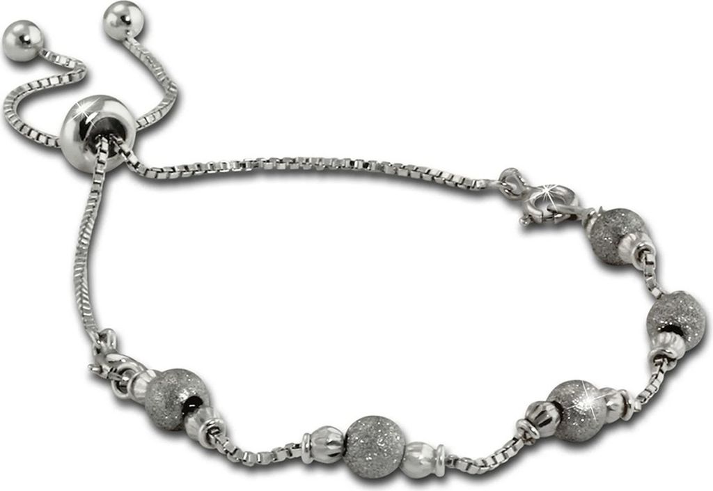 Armäleon Armbänder Kugeln silber Damen Armschmuck 925 Sterling Silber D2ARS008J