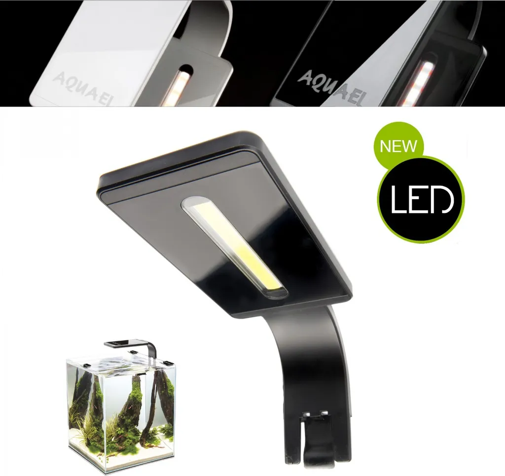 Aquael LEDDY Smart LED 8000K Plant Nero - Per Piante Rigogliose