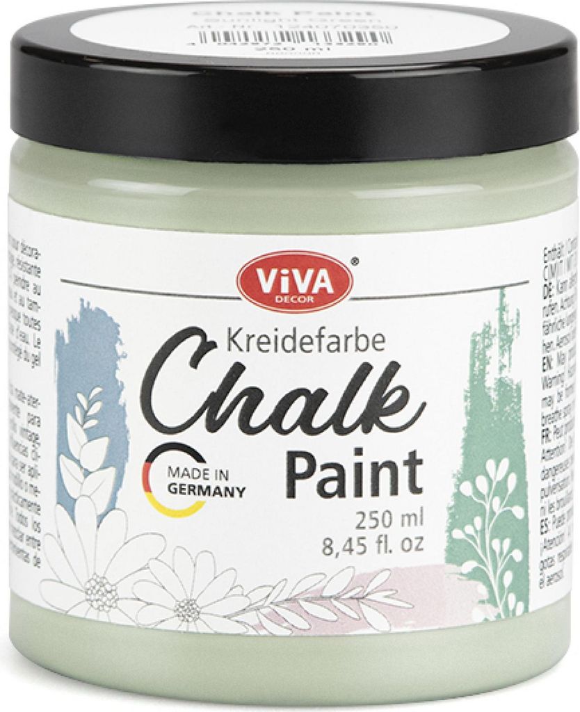 ViVA DECOR Chalk Paint - Kreidefarbe 250 ml - Sunlight Green