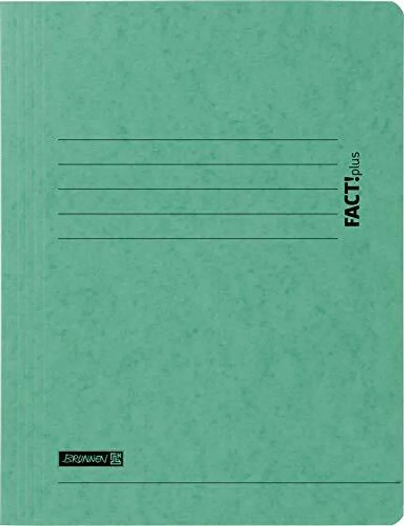 Chemise à trois rabats A4 BRUNNEN FACT vert pour bureau lot de 10