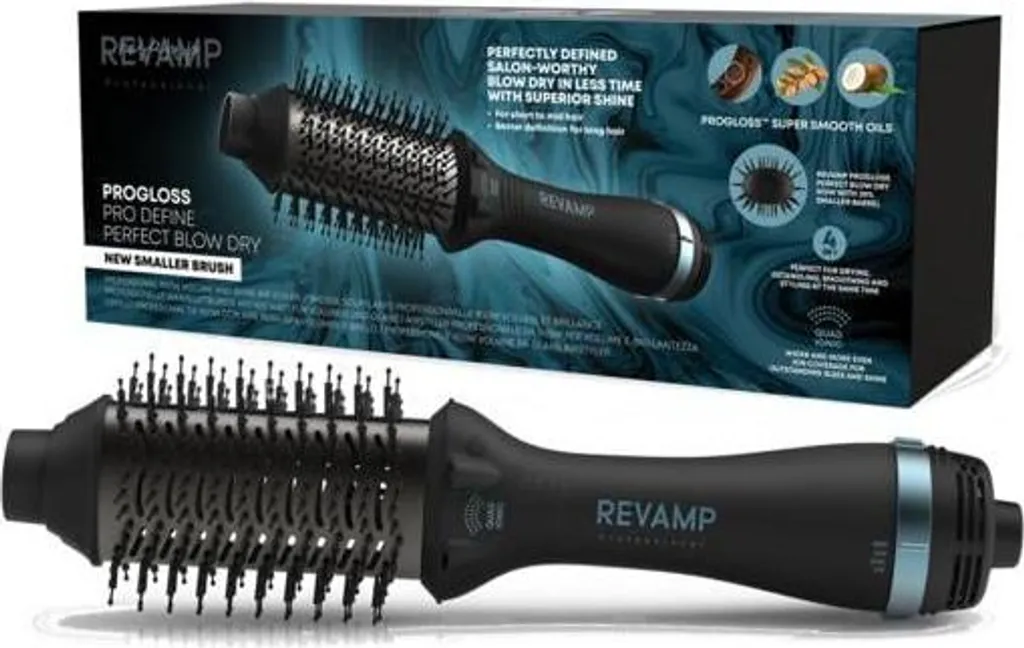 REVAMP Progloss Pro Define Perfect Blow Dry Volumizing Air Styler 72x45.5mm - Nero