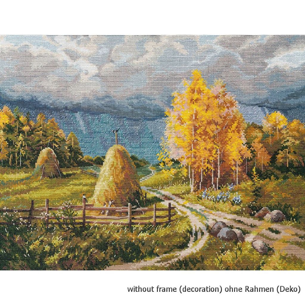Oven Kreuzstichset "Herbstgewitter", Zählmuster, 40x30cm
