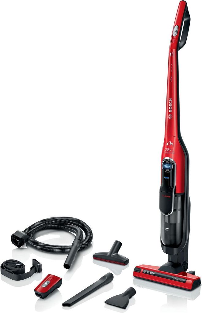 Bosch 6 Serie BLH86PET1 Staubsauger Standstaubsauger und Elektrobesen Staubsaugerbesen Akku Rot