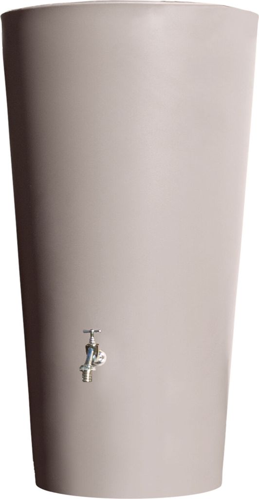 Regentonne taupe RAINBOWL FLOWER 150 Liter bepflanzbar